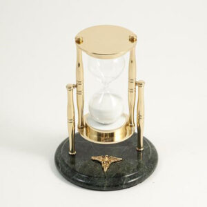 MARBLE BRASS SAND TIMER D824 - Image 1