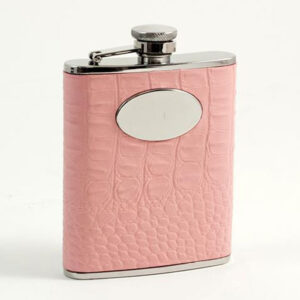 FLASK PINK CROCO FS356