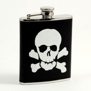 FLASK "SKULL & BONES" 6ozFS386