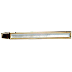 Full Mother of Pearl Gold Plated Tie Slide 100-4610