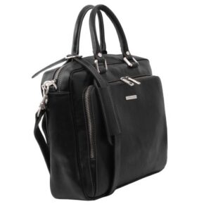 Tuscany Leather PISA  Leather laptop briefcase with front pocket TL141660 - Image 5