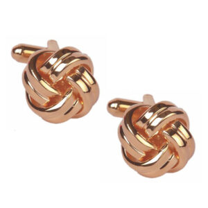 Rose Gold Knot Cufflinks 90-1536