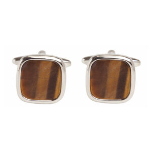 Tigers Eye Cushion Cufflink 90-247