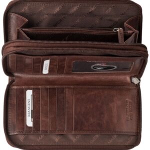 Mancini RFID Secure Double Zipper Wallet 95-761 - Image 5