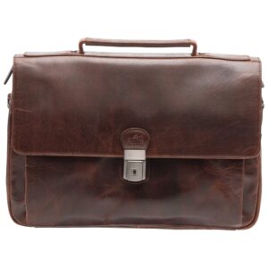 Mancini Triple Compartment Briefcase for 15” Laptop 99-5436