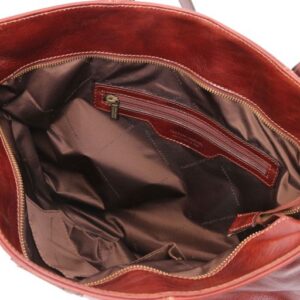 Annalisa Leather shopping bag with two handles TL141710 - Image 3