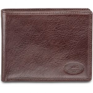 Mancini Men`s RFID Secure Billfold with Removable Passcase 52954 Brown