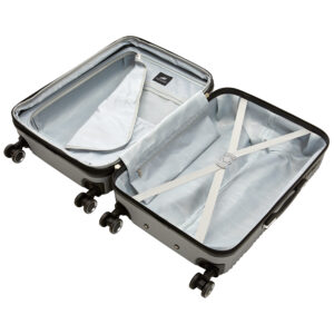 Mancini Lightweight Spinner Luggage Set  Perth Collection Labs375 Silver - Image 5