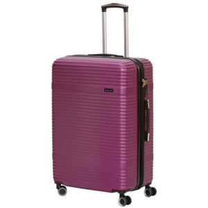 Mancini Lightweight Spinner Luggage Set  Perth Collection LABS375 Purple - Image 3