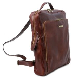 Bangkok  Leather Laptop Backpack - Large Size TL142336 - Image 6