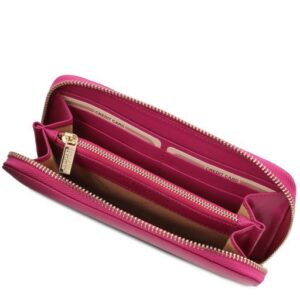 Venere Exclusive Leather Accordion Wallet With zip Closure TL142085 - Image 5