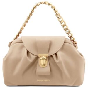 Lara  Soft Leather Clutch With Chain Strap TL142246 - Image 1