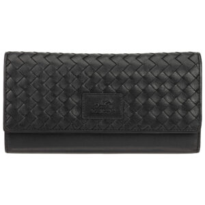 Mancini Basket Weave RFID Secure Quadruple Fold Wallet 6500369 - Image 3