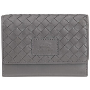 Mancini Basket Weave RFID Secure Medium Clutch Wallet 6500377