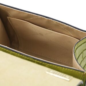 Atena Croc Print Leather Handbag TL142267 - Image 8