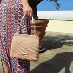 TL Bag Straw Effect Bucket bag TL142208 - Image 6