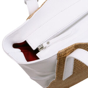 TL Bag Soft Leather Straw Effect Shopping bag TL142279 - Image 2