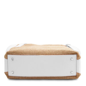 TL Bag Soft Leather Straw Effect Shopping bag TL142279 - Image 3