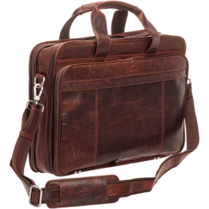 Mancini Buffalo Double Compartment Top Zipper 15.6” Laptop / Tablet Briefcase 99-54802 - Image 6