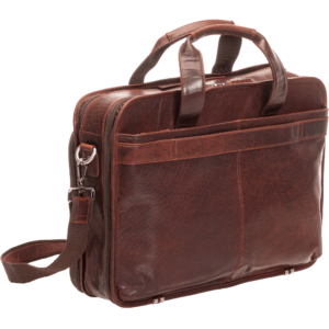 Mancini Buffalo Double Compartment Top Zipper 15.6” Laptop / Tablet Briefcase 99-54802 - Image 5