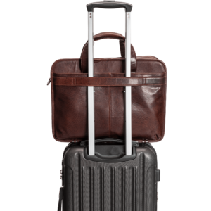 Mancini Buffalo Double Compartment Top Zipper 15.6” Laptop / Tablet Briefcase 99-54802 - Image 7