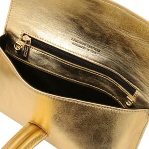 Tuscany Leather TL Bag  Metallic leather clutch TL141993 - Image 6