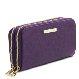 Mira  Double zip Around Leather Wallet TL142331 - Image 4