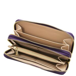 Mira  Double zip Around Leather Wallet TL142331 - Image 6