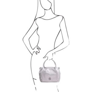 Nora Metallic Soft Leather Handbag TL142381 - Image 7