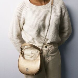 Pixie  Metallic Leather Handbag With Chain Strap TL142413 - Image 3