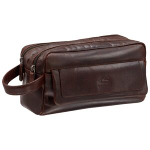Mancini Double Compartment Top Zipper Toiletry Kit 99-54201 - Image 3