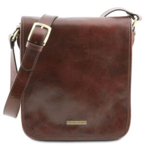 TL MESSENGER Two Compartments Leather Shoulder bagTL141255 - Image 3