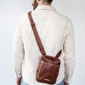 Mark Leather Crossbody Bag  TL142428 - Image 4