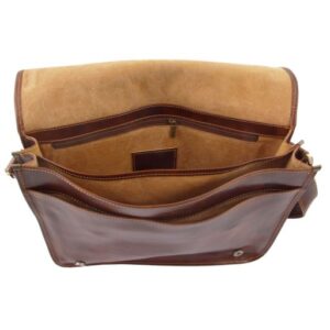 Messenger double Crossbody Leather bag TL90475 - Image 9