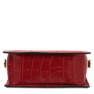 Croque Croc Print Leather Handbag TL142503 - Image 7