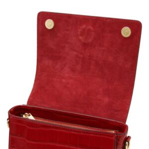 Croque Croc Print Leather Handbag TL142503 - Image 8