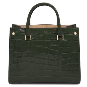 Croque Croc Print Leather Handbag TL142504 - Image 5
