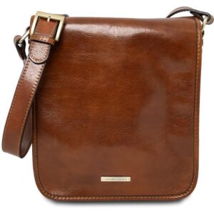 TL MESSENGER  Two Compartments Leather Shoulder bagTL141255
