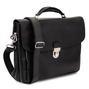 Alessandria Leather Multi Compartment TL SMART Laptop Briefcase TL142067 - Image 4