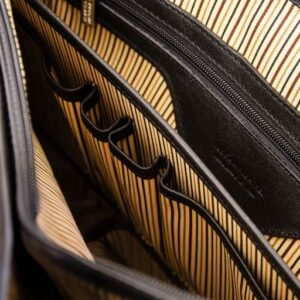 Alessandria Leather Multi Compartment TL SMART Laptop Briefcase TL142067 - Image 11