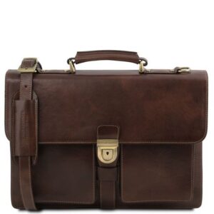 Assisi  Leather Briefcase 3 Compartments TL141825