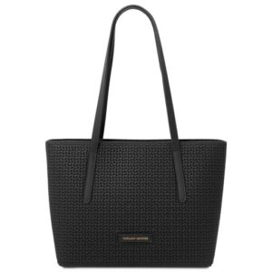 SPRING-SUMMER Dedalo TL142578 Woven Printed Leather Shopping bag - Image 4