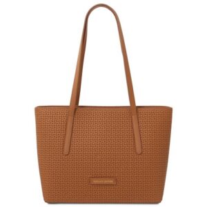 SPRING-SUMMER Dedalo TL142578 Woven Printed Leather Shopping bag - Image 5