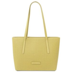 SPRING-SUMMER Dedalo TL142578 Woven Printed Leather Shopping bag