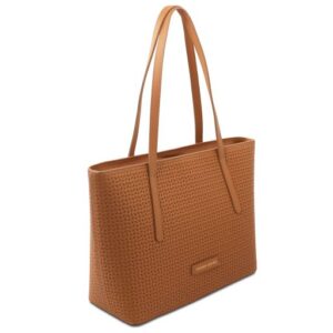 SPRING-SUMMER Dedalo TL142578 Woven Printed Leather Shopping bag - Image 6