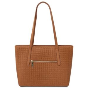 SPRING-SUMMER Dedalo TL142578 Woven Printed Leather Shopping bag - Image 7