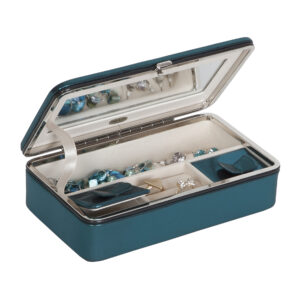 Metallic Fabric Travel jewelry case 560-40 - Image 2