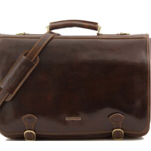 Tuscany Leather ANCONA Leather messenger bag - Large size TL10025 - Image 1