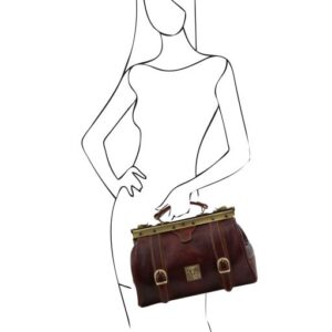 Tuscany Leather MONALISA DOCTOR BAG WITH STRAP TL10034 - Image 6