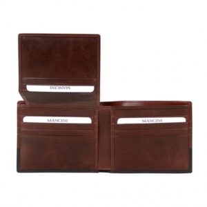 Mancini Men’s Left Wing Wallet  Tri-color-1409-154 - Image 2